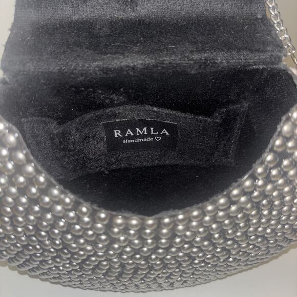 Ramla‎ Rockstar Purse Crossbody Bag Black Rare Handmade Msrp $250 NEW Studded - Picture 9 of 15